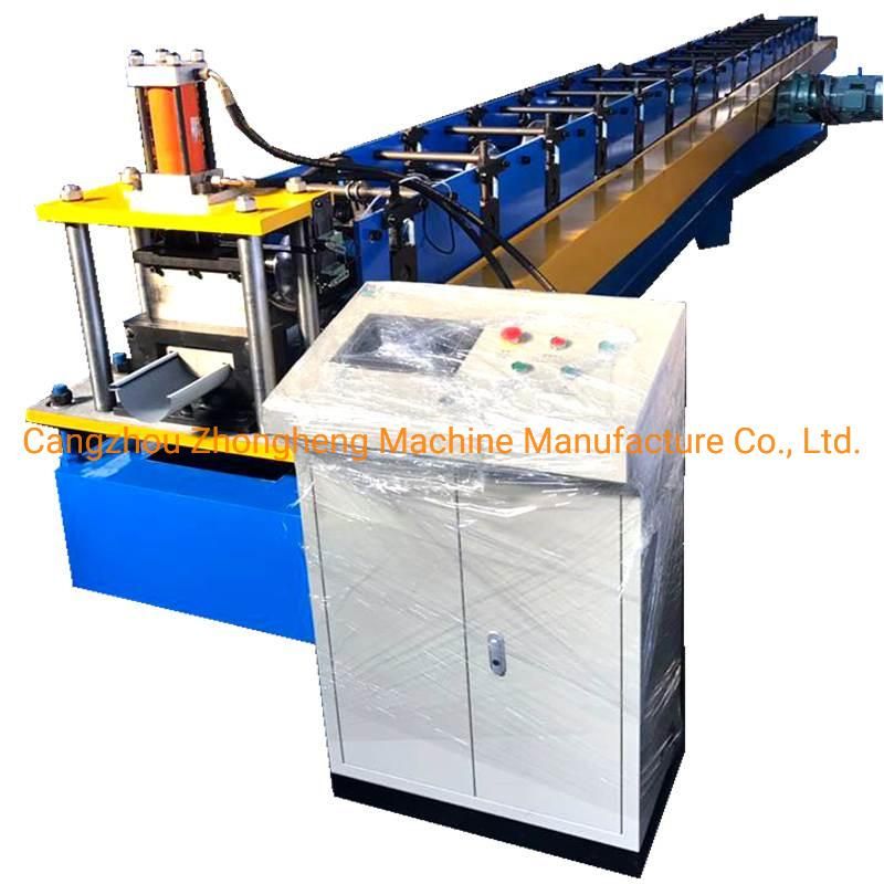 5′′ 6′′ Seamless Stainless Steel Galvanized Sheet Half Round Gutter Machine