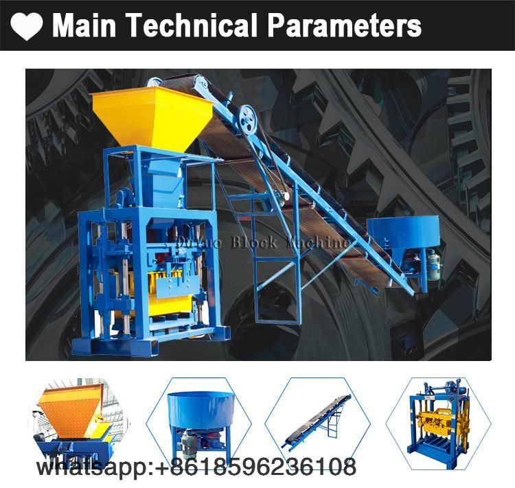 Qt40-1 Semi Automatic Block Moulding Machine