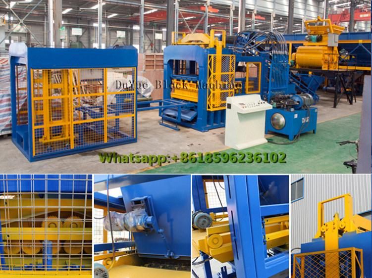 Qt4-15 Automatic Cement Block Moulding Machine, Automatic Block Making Machine, Electric and Hydraulic system, Hydraulic Pressure, Concrete Brick Machine