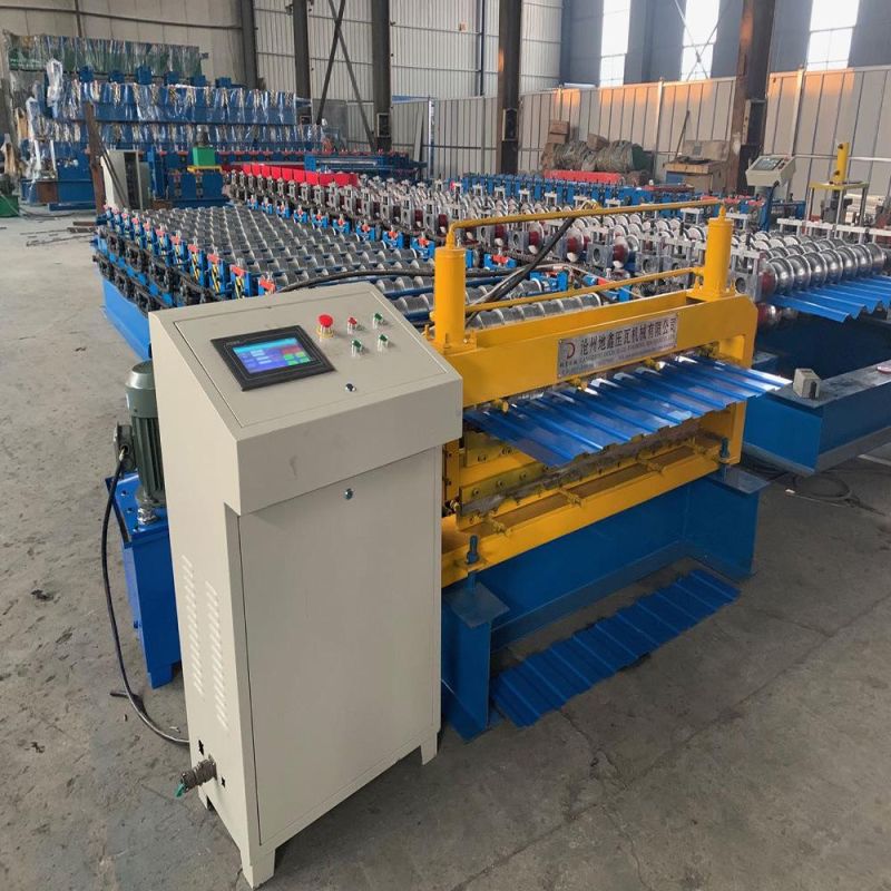 Russia Hot Sale Roof Roll Forming Machine for Ecob /Color Metal Steel Mould Roofing Sheets Making Roll Forming Machine