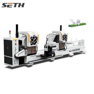 Window Machine Heavy Duty CNC Double Head Cutting Saw for Aluminum UPVC Profile