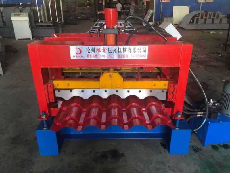 Glazed Tile Color Roof Roll Forming Machine/ Step Tile Roofing Sheet Forming Machinery