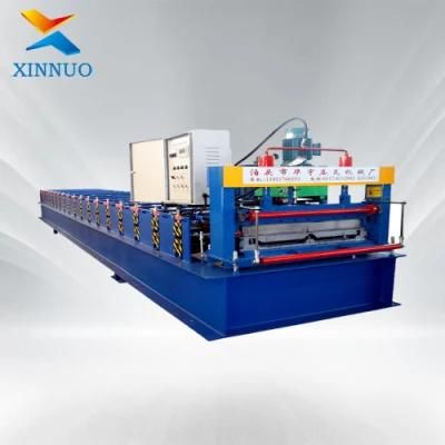 Xinnuo 820 Folding Tamping Joint Hidden Roof Panel Roll Forming Machine