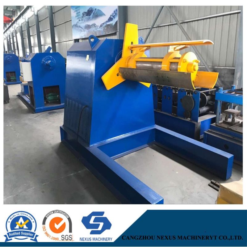 Steel Coil Automated Decoiler Working in Steel Coil Cutting Line