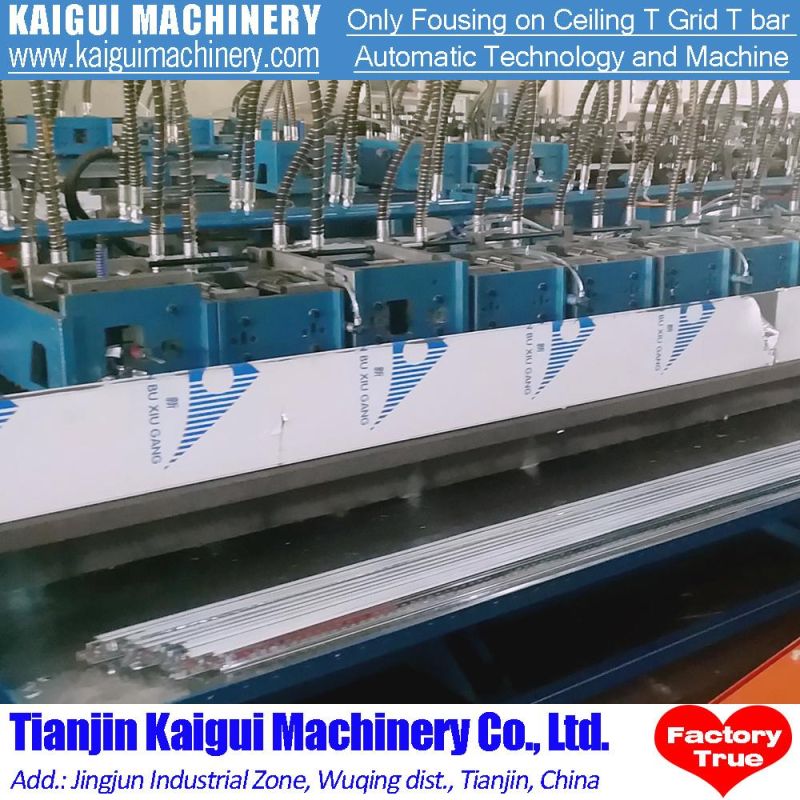 Full Automatic Metal Steel Frame T Grid Bar Roll Forming Machine