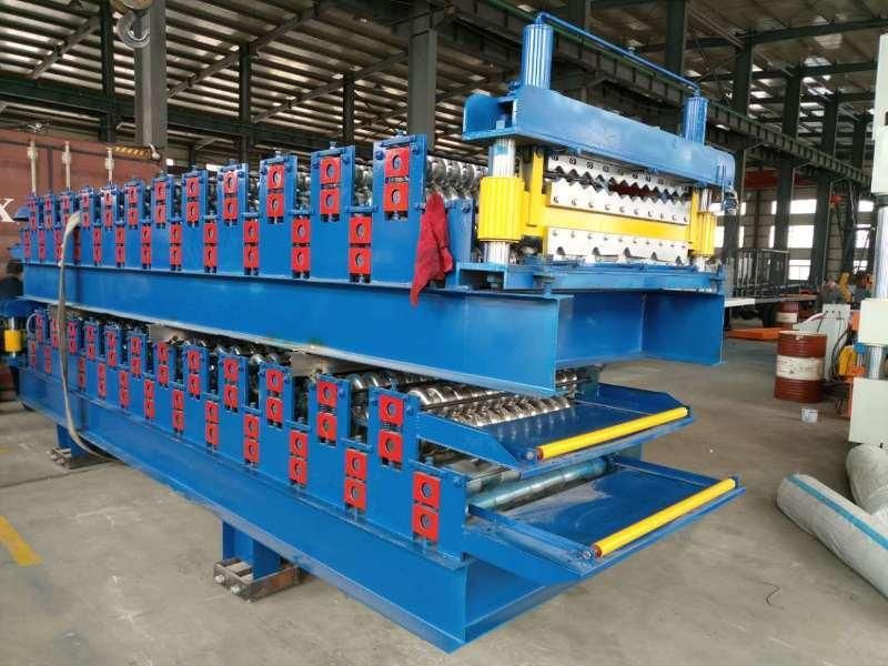 Double Layer Roof Profile Sheet Roll Forming Machine