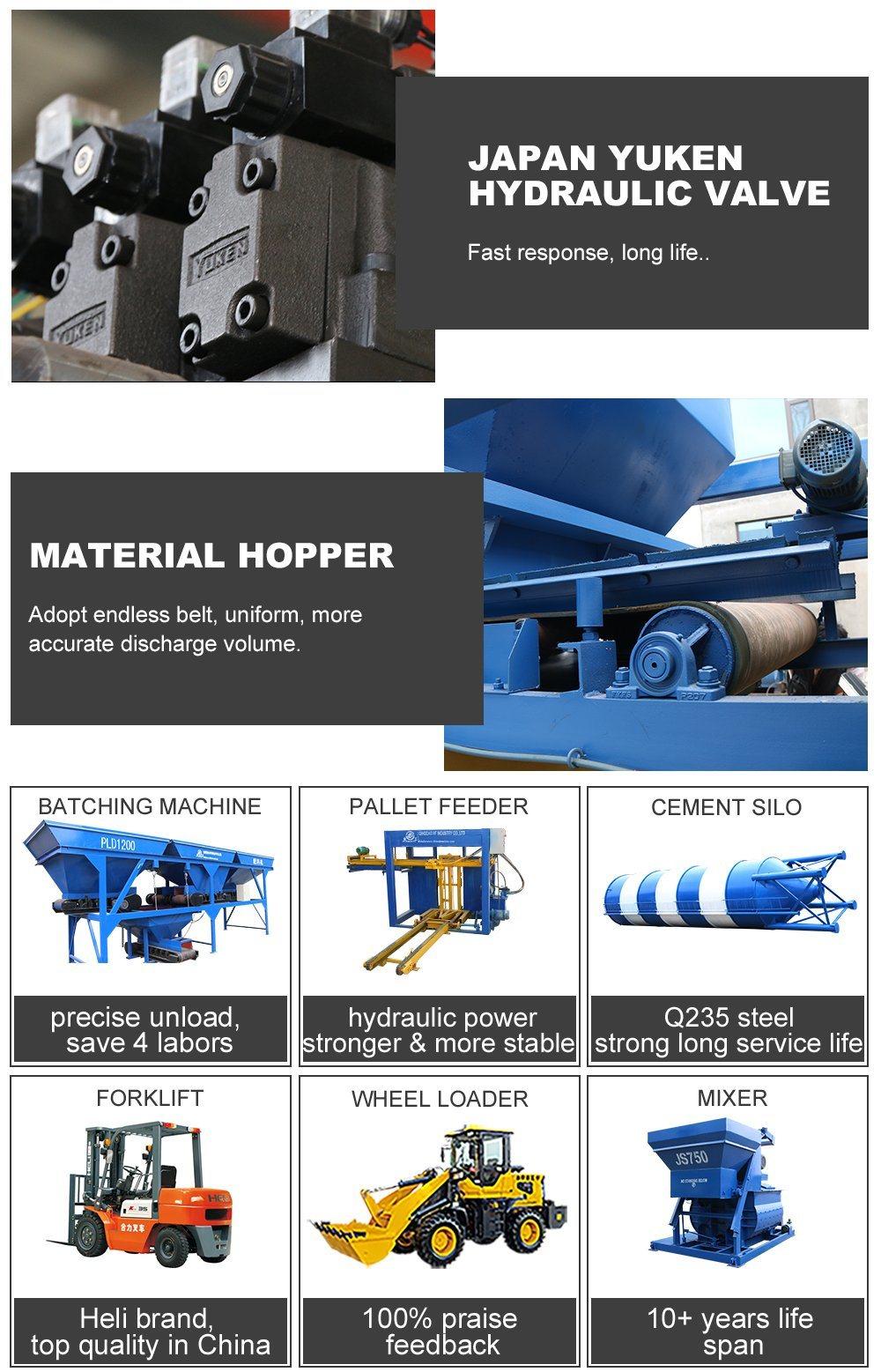 Qt5-15 Hollow Hydraulic Automatic Paving Stone Building Material Paving Brick Forming Concrete Block Making Machine