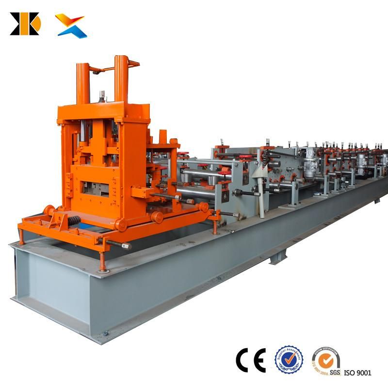 High Speed Fully Automatic Hydraulic Cutting CZ Purlin Cold Roll Forming Machine