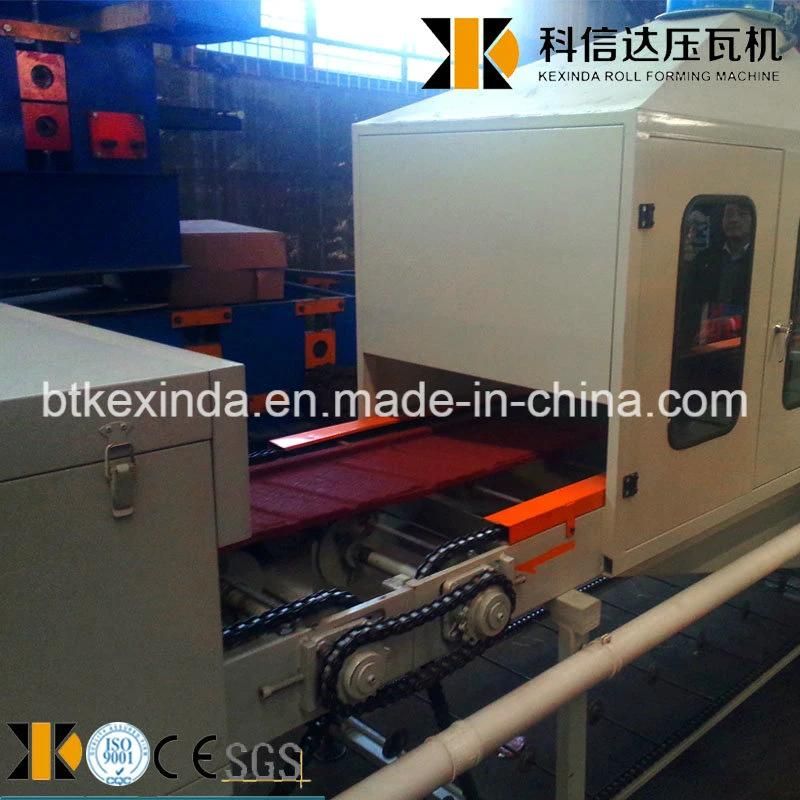 Hebei Xinnuo Color Steel Stone Coated Metal Roof Tile Making Steel Panel Sand Blasting Machine