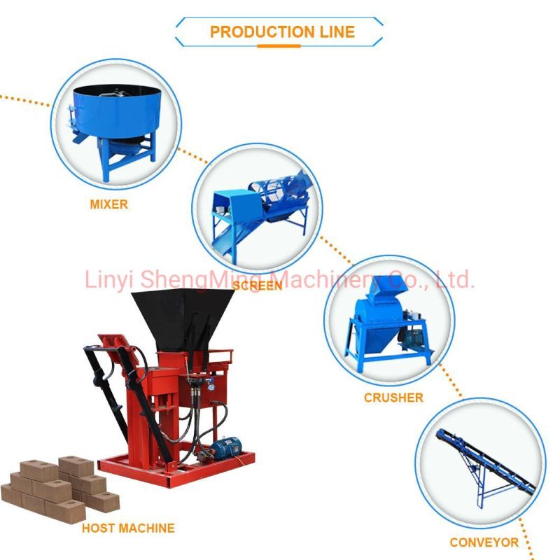 Electric Semi Auto Soil Clay Interlocking Paver Block Machine Price