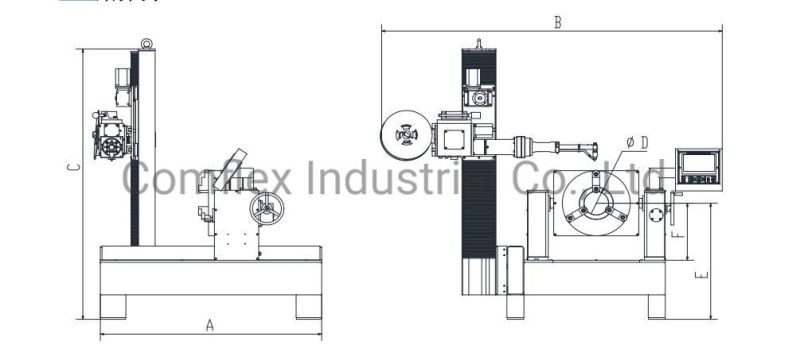 Automatic Pipe Flange Joint Welding Machine for Welding Pipe/Tube with Cylindrical Tank Body or End Dish~