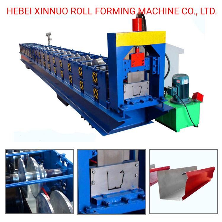 Half Round Rain Gutter Roll Forming Machine /High Quality Gutter Machine