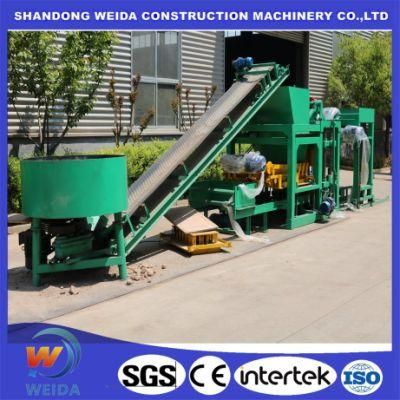 Ghana Automatic Qtj4-25 Solid Concrete Fly Ash Stone Paving Cement Block Making Machine