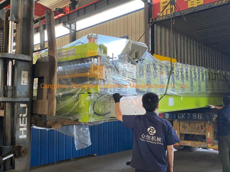 Galv Iron 0.17mm Corrugated Zinc Coated Roofing Sheets Roll Forming Machine