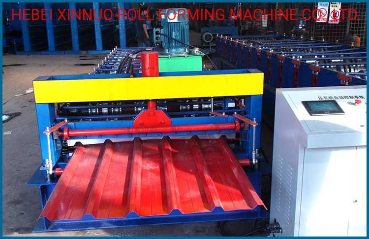 1000 Horizontal Steel Silo Roll Forming Machine Parking Tiles Making Machinery