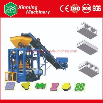 Qt4-24 Semi Automatic Cement Hollow Block Machine Paver Brick Making Machine From China Supplier