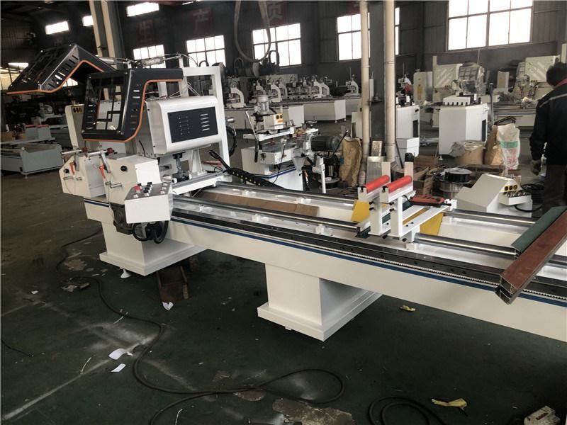 Factory Direct Sale 2 Years Warranty Aluminum/UPVC Profile Double Head Cutting Saw/Aluminum Profile Cutting Machine/UPVC and Aluminum Window Door Making Machine