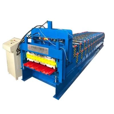 Zimbabwe Customer Order Double Layer Glazed Tile and Ibr Sheet Roll Forming Machine