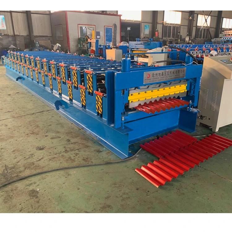 Double Trapezoidal Layer Roof Tile Roll Forming Machine