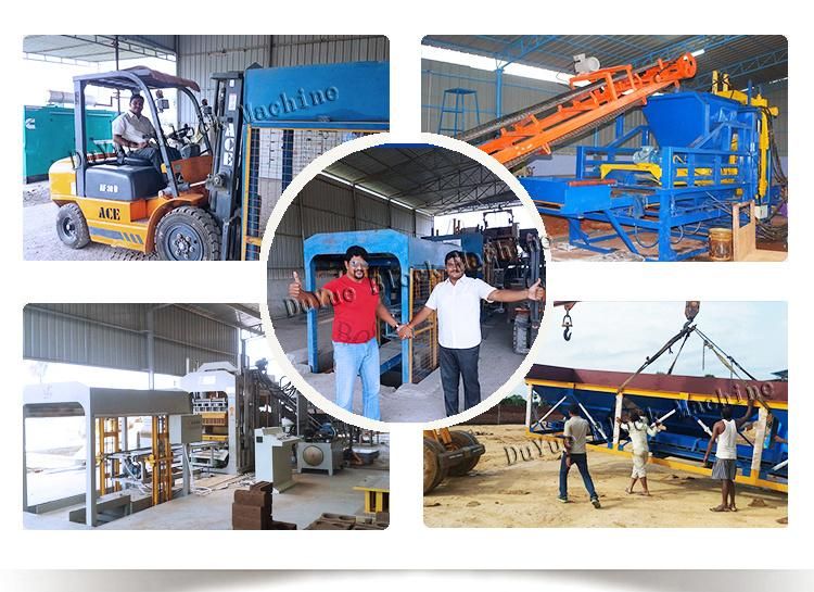 Qt10-15 Concrete Automatic Cement Interlocking Brick Making Habiterra Block Machine for Construction Machinery