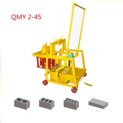 Customized Manual 2A Clay Cement Hollow Brick Making Machine Concrete Full Block Making Machine Low Price