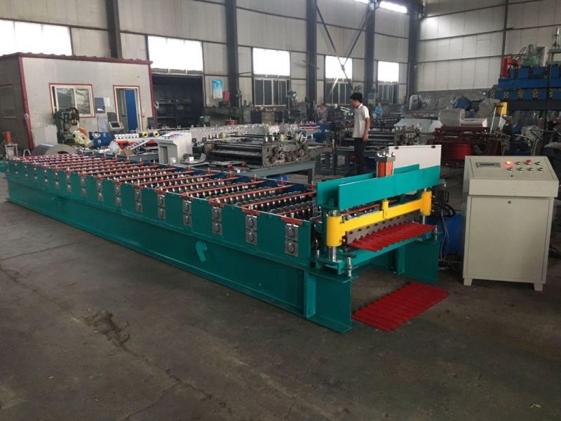 836mm Color Steel Corrugated Sheet Cold Roll Forming Machine