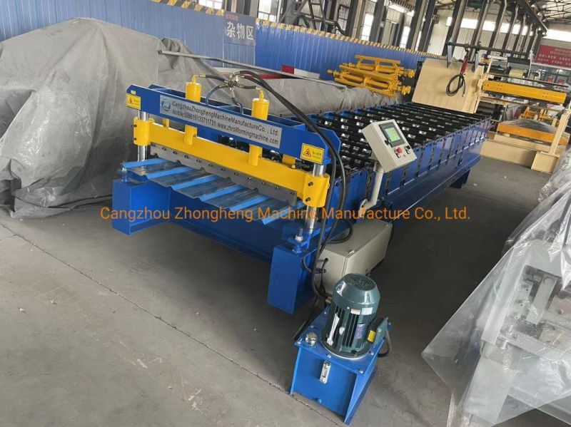 Zh1050 Long Span Trapezoidal Sheet Roof Panel Roll Forming Machine