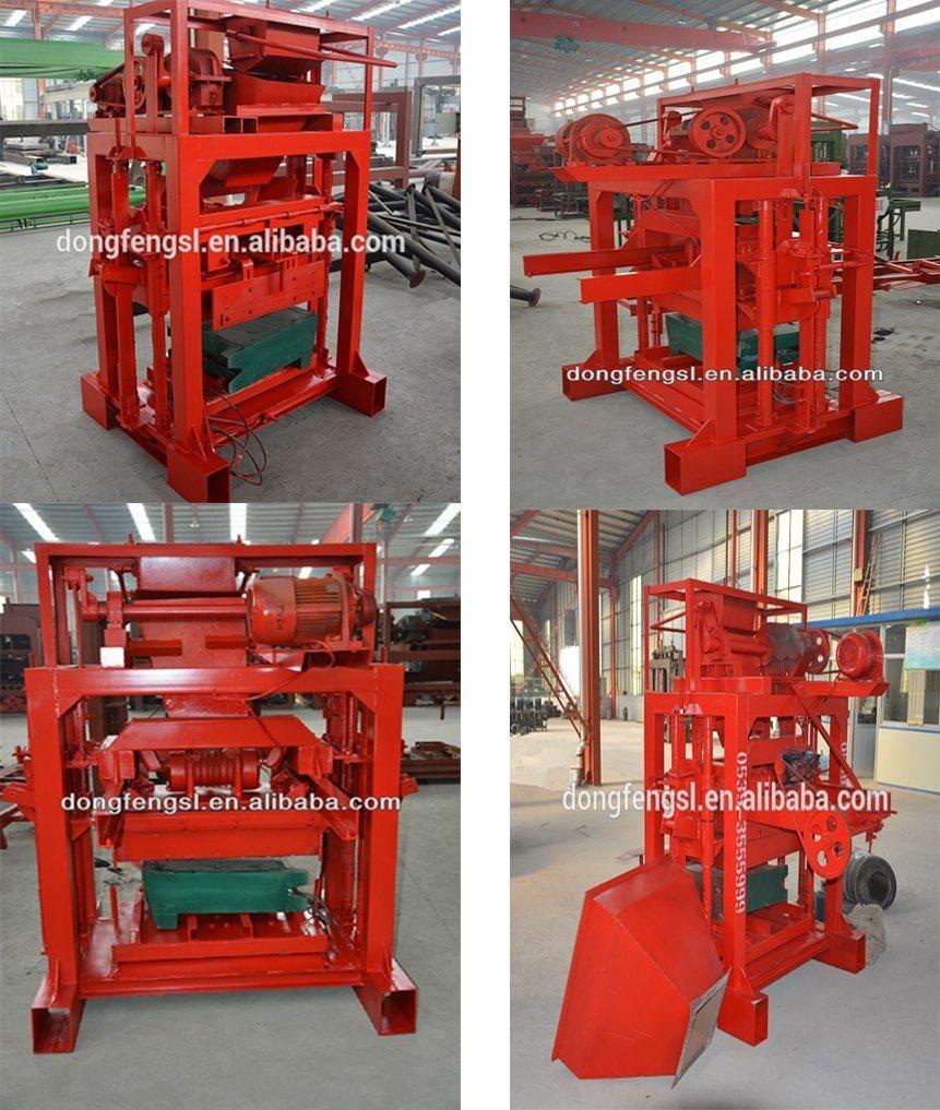 Qtj4-35 Automatic Hollow Concrete Brick Making Machine From China