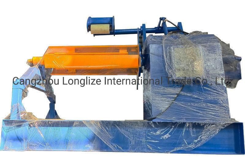 Hydraulic Decoiler with Coil Car and Pressing Arm for 5t Capacity