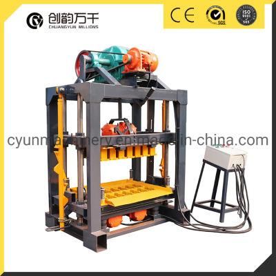 Qt4-40semi Sutomatic Manual Concrete Cement Block Machine for Hollow Blocks