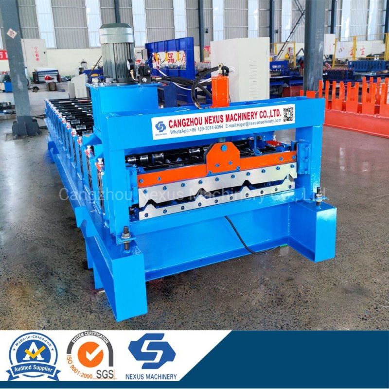 Steel Trapezoidal Roof Sheet Roll Forming Machine Metal Roofing Panel Roll Former