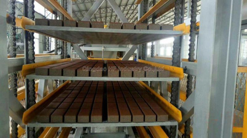 Qt12-15 Concrete Block Automatic Mobile Stacker Cuber Brick Making Machine