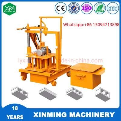 Mobile Egg Laying Qmr2-45 Concrete Cement Hollow Solid Interlocking Brick Making Machine with Factory Price