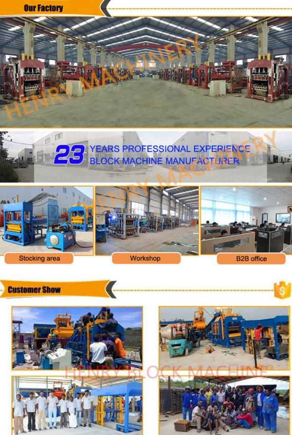 Qt4-15 High Quality Hydraulic System Automatic Building Material Brick Machine, Concrete Block Making Machine Construction Machinery