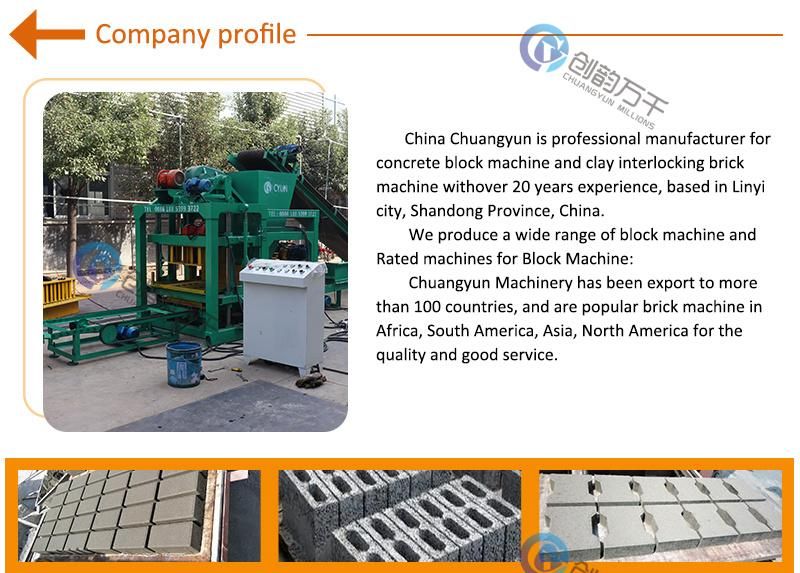 Qt4-25 Fully Automatic PLC Control Cement Hollow Block Making Machine in Cote Divoire