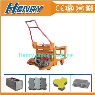 Qmd4-45 Diesel Engine Concrete Cement Brick Forming Machine