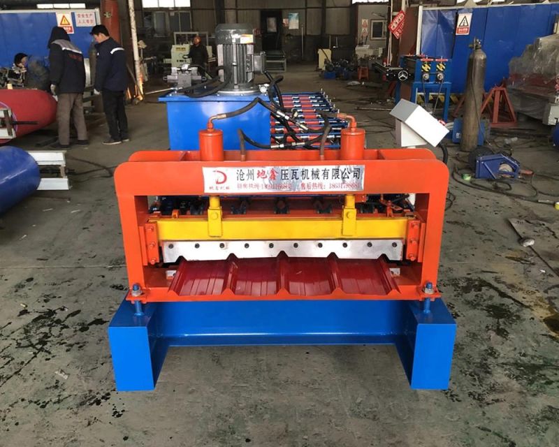 Steel Trapezoidal Sheet Tile Making Roll Forming Machine/5 Rib Metal Ibr Roof Sheetmaking Machine