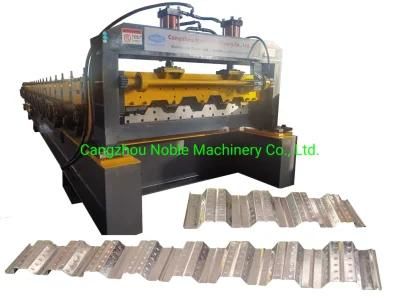 Factory Price Customized Steel Floor Metal Decking Construction Cold Roll Forming Machinery with ISO9001/CE/SGS/Soncap