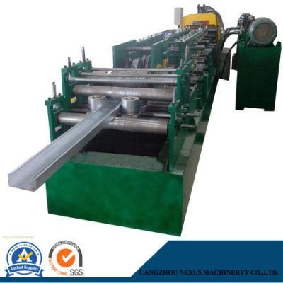 PLC Control Steel Frame Roll Forming Machine / C Purlin Cold Roll Forming Machinery