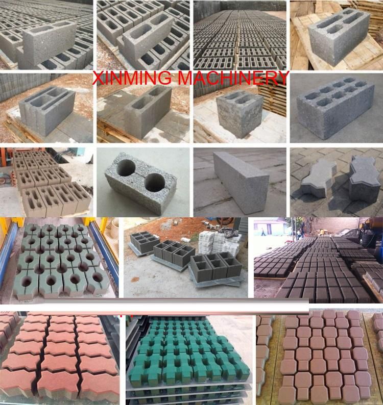 Qt4-15 Automatic Hydraulic Concrete Hollow Block Making Machine Paver Brick Price in Uganda