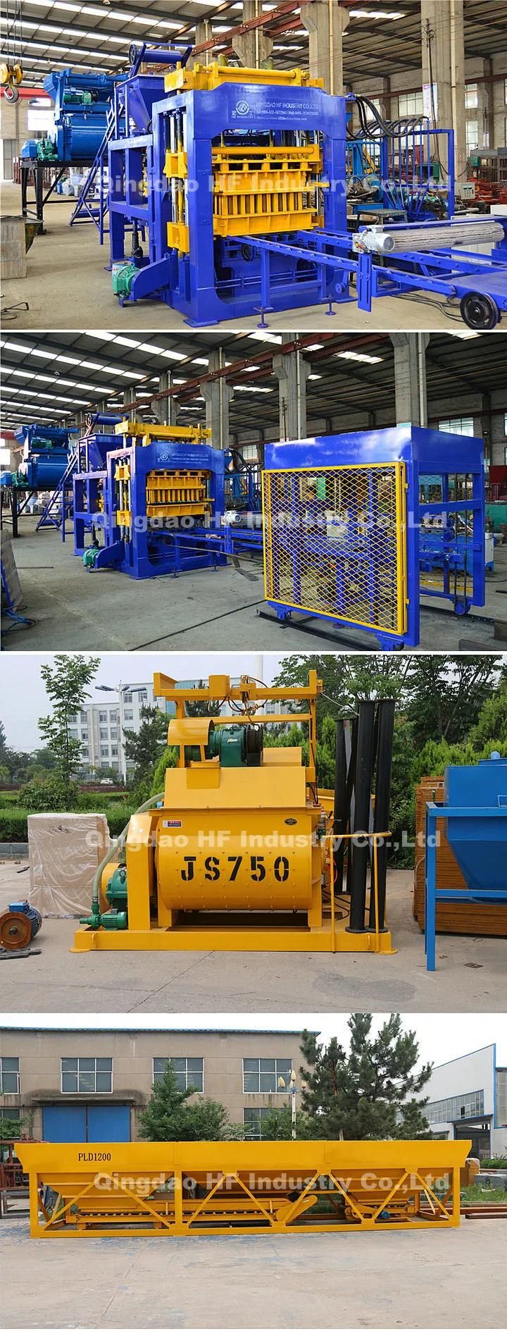 Qt10-15 Automatic Hydraulic Concrete Hollow Brick Block Making Machine Price