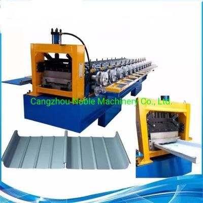 Al-Mg-Mn Standing Seam Roofing Corrugated Forming Machine Self Lock Roll Forming Machine