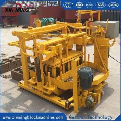 Qt40-3A Mobile Block Machine Concrete Brick Making Machine