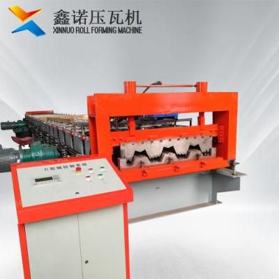 Galvanized WPC Steel Flooring Decking Board Sheet Roll Forming Machine