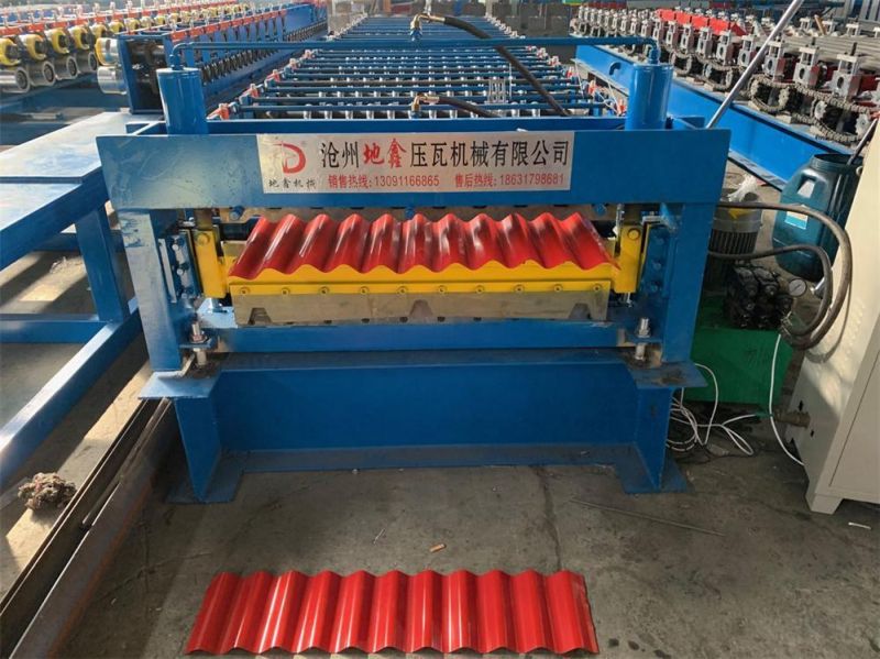 Chinese Supplier Corrugated Type Glazed Tile Roof Sheet Roll Forming Machine