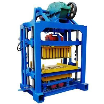 Qtj4-40 Manual Hollow Block Machine Cement Concrete Block Making Machine with Small Capacity