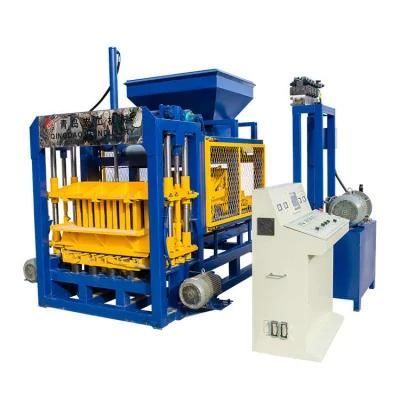 Qt4-16 Fly Ash Curbsone Concrete Hollow Block Chb Brick Making Machine From China