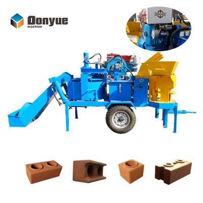 Hydraulic Press Clay Soil Interlocking Brick Machine Line