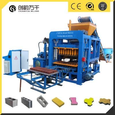 Qt4-15 Fully Automatic Concrete Cement Hollow Block Paver Brick Production Line