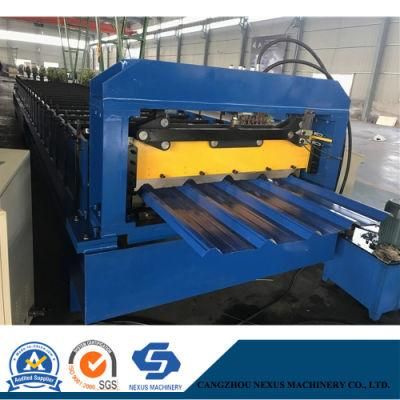 Color Steel Galvanized Metal Trapezoidal Roof Tile Sheet Roll Forming Machine
